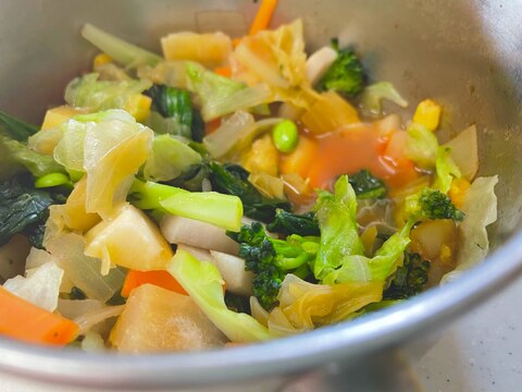 ◆つかみ食べ用野菜煮込み〜辛くないチリソース味〜◆